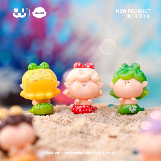 AMLLS Ocean Park Little Snake Series Mini Beans Figures