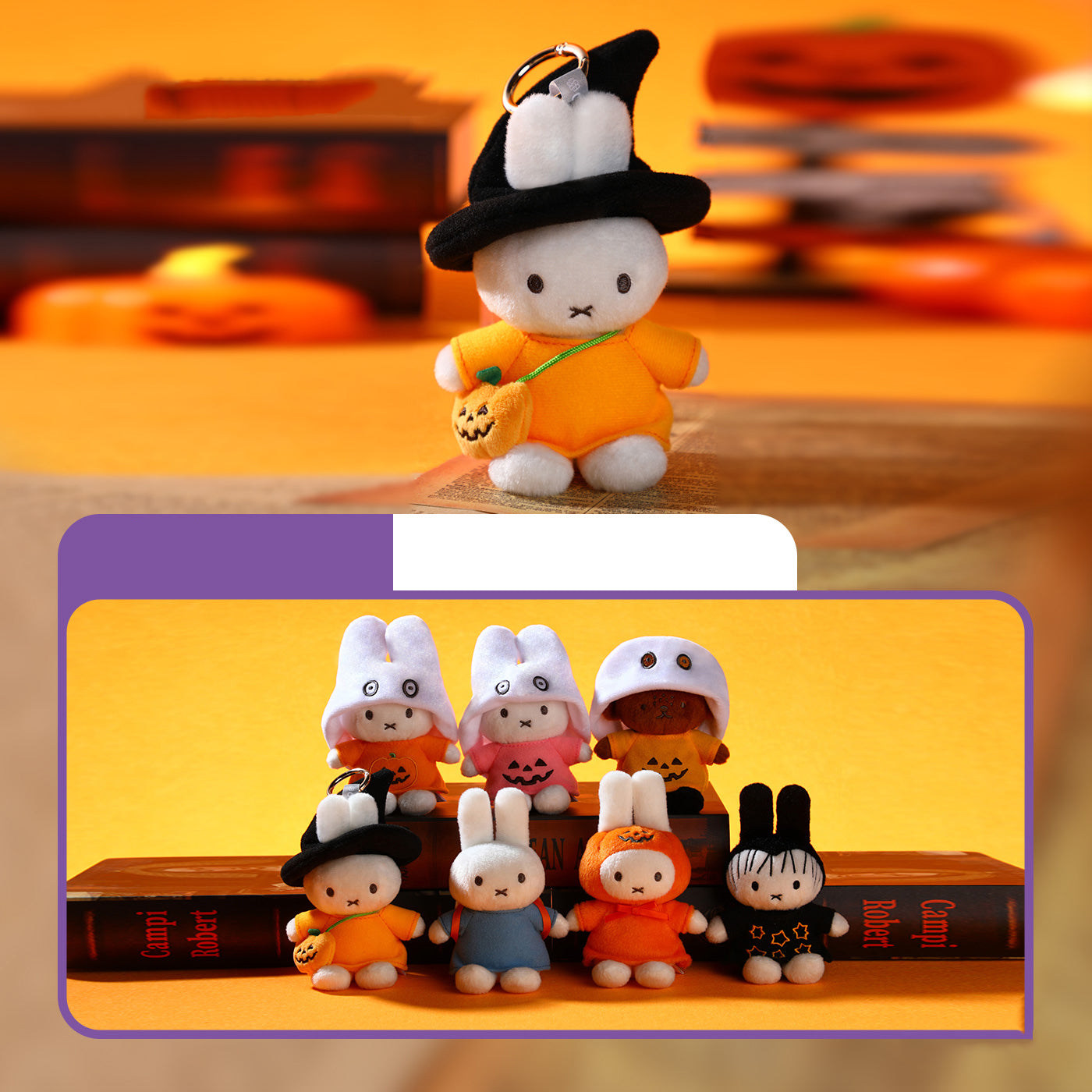 Miffy Halloween Series Plush Keychain Dolls