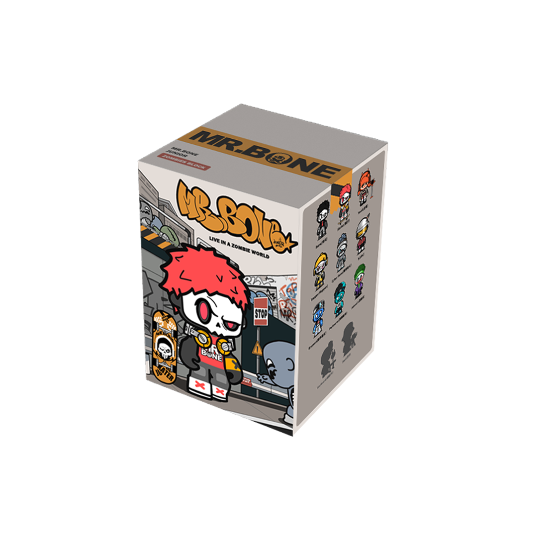 MR.BONE JUNIOR 2 Zombies Block Series Figures