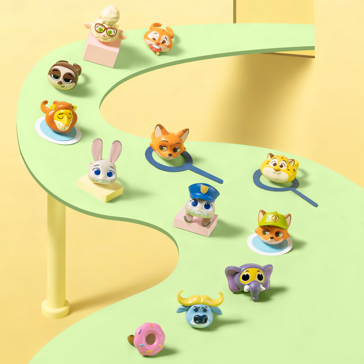 DSN - ズートピアシリーズ リングミニフィギュア