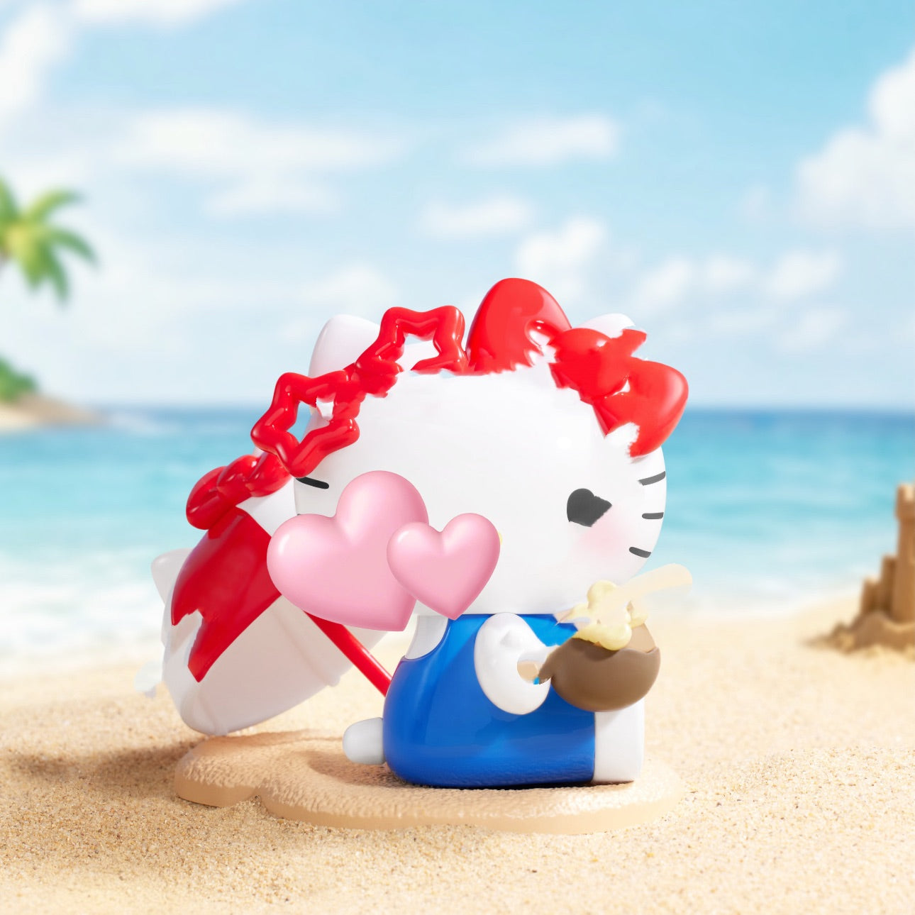 HK Beach Cute Little Cat Series Mini Figures