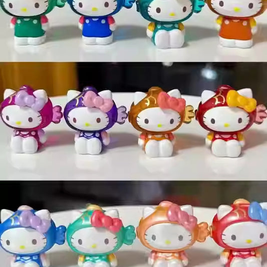 Hello-Kitty Good Lucky Koi Series Mini Beans Figures