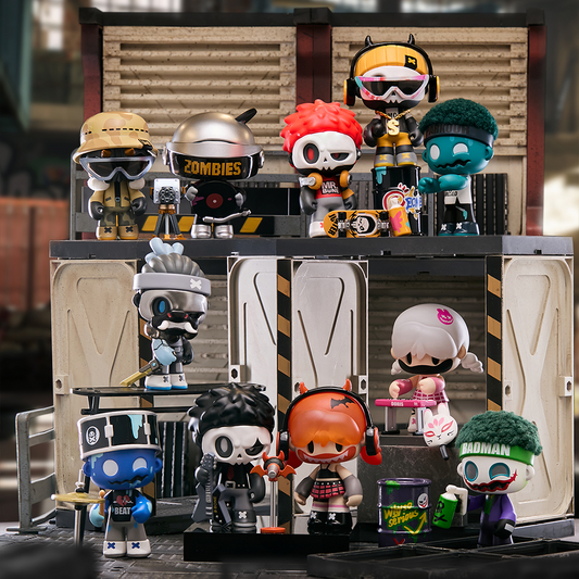MR.BONE JUNIOR 2 Zombies Block Series Figures