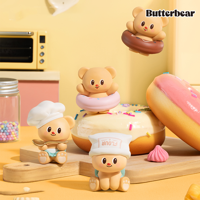 Butterbear Baked with Love Mini Beans Series Cubby Face Figures