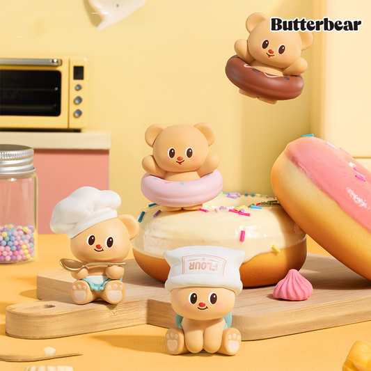 Butterbear Baked with Love Mini Beans Series Cubby Face Figures