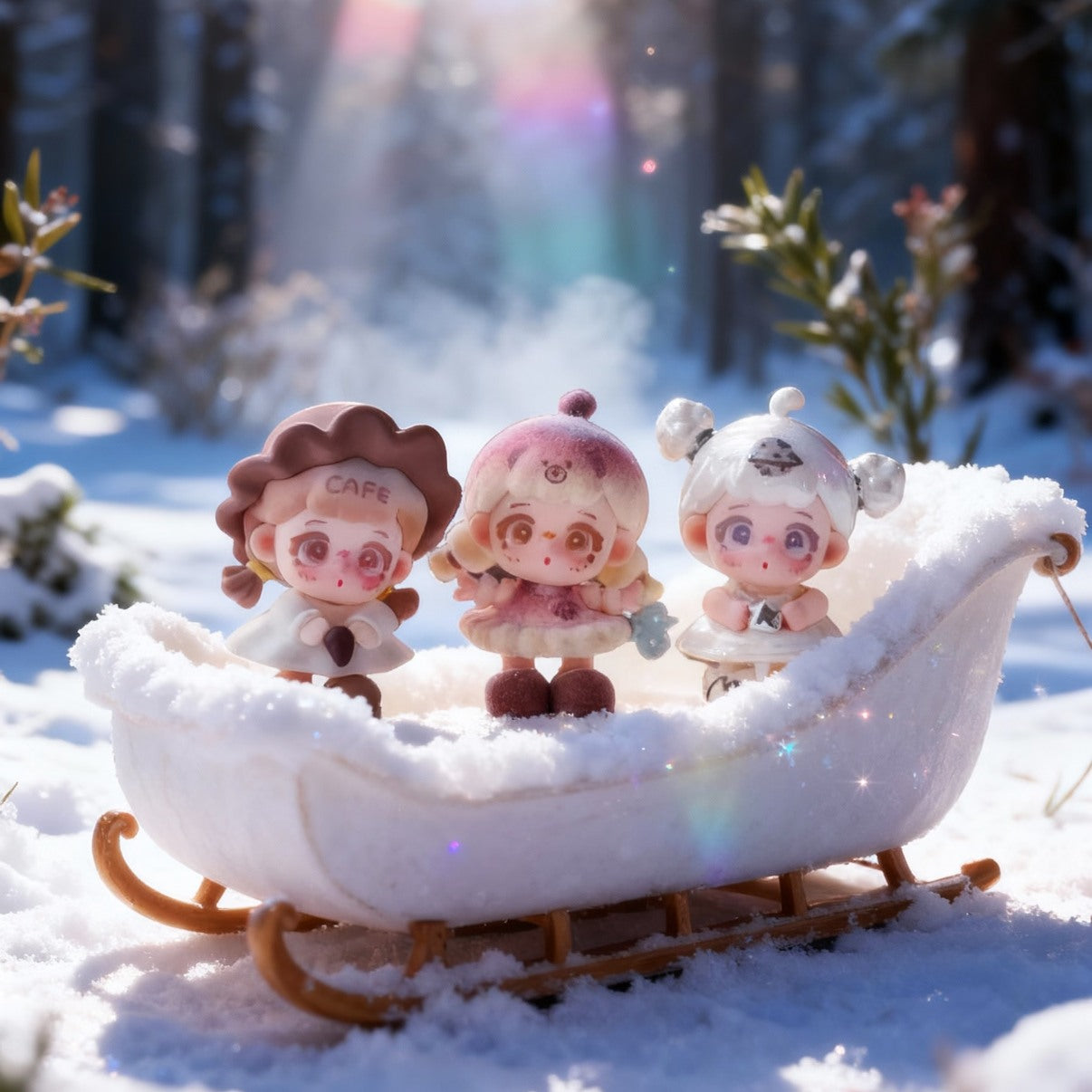 P-Peach.Cute Funland Series Mini Bean Figures