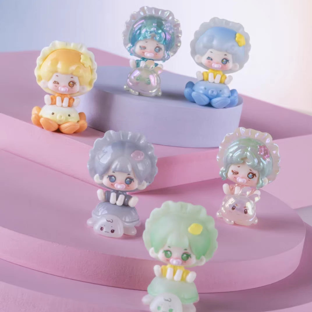 Mikuku Colorful Bubble Hall Particle Series Mini Beans Figures