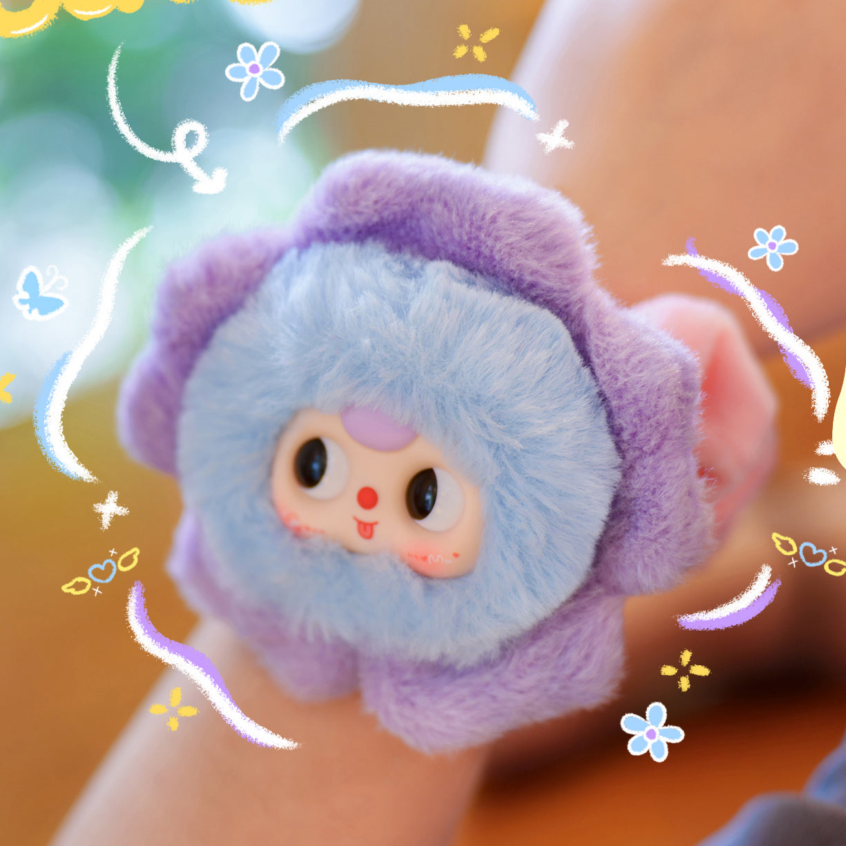 Baby Three Cute Hair Tie Series Plush Dolls