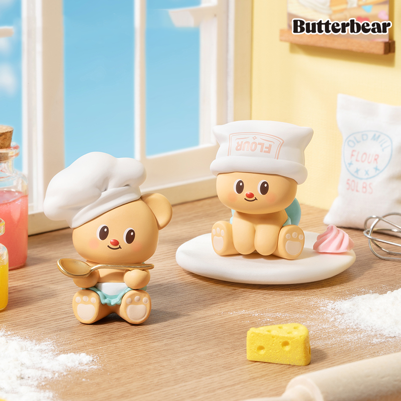 Butterbear Baked with Love Mini Beans Series Cubby Face Figures