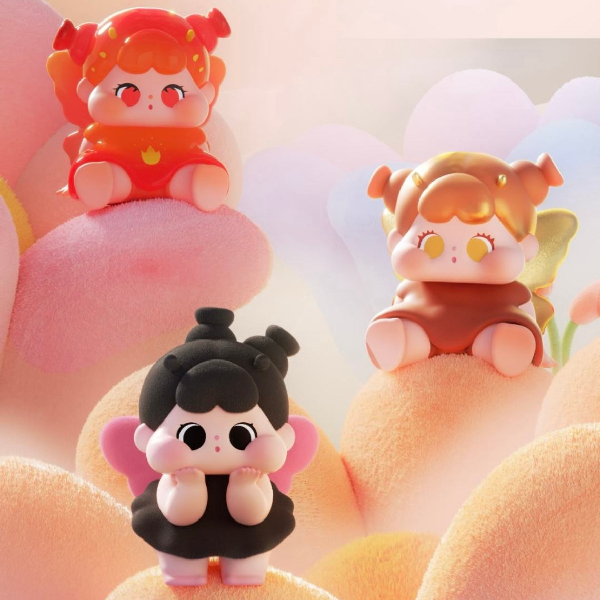 QOQO Little Butterflies Series Mini Beans Figures