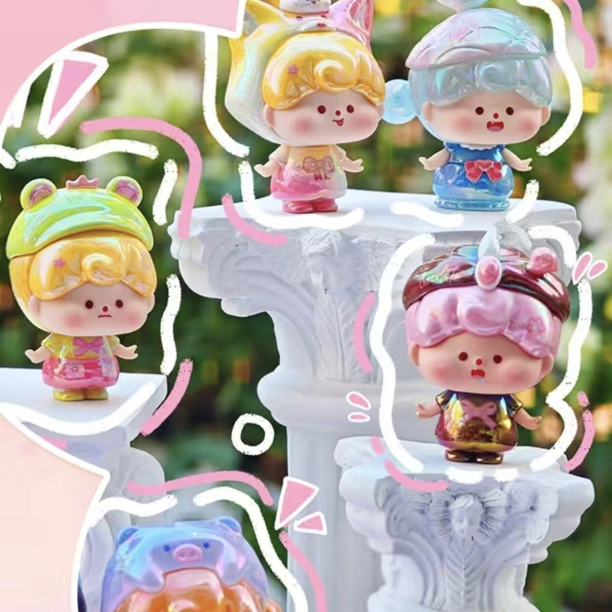Munmun Fairy Tale Sakura Season Mini Beans Series Figures