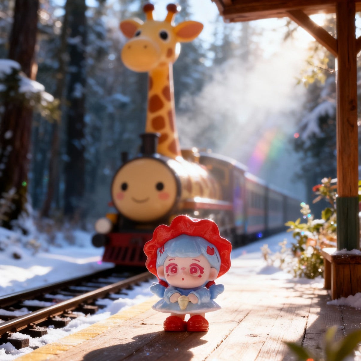 P-Peach.Cute Funland Series Mini Bean Figures