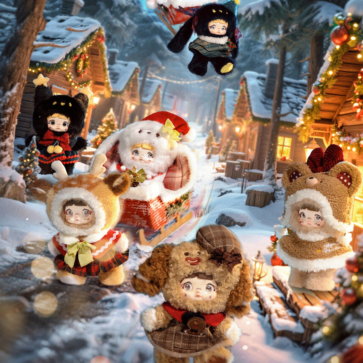 Nommi Magical Christmas Eve Series Plush Dolls