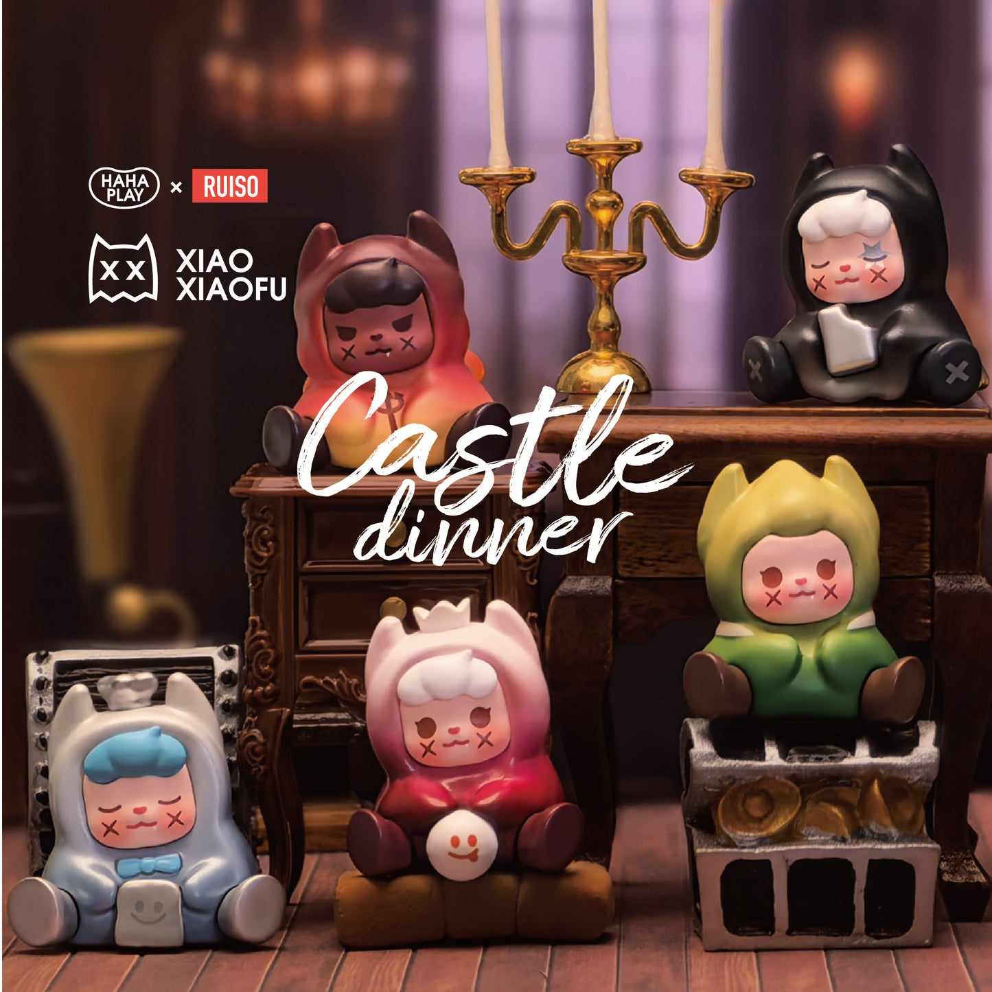 【SALE】XXFU Xiaoxiaofu Castle Dinner Mini Beans Series Figures