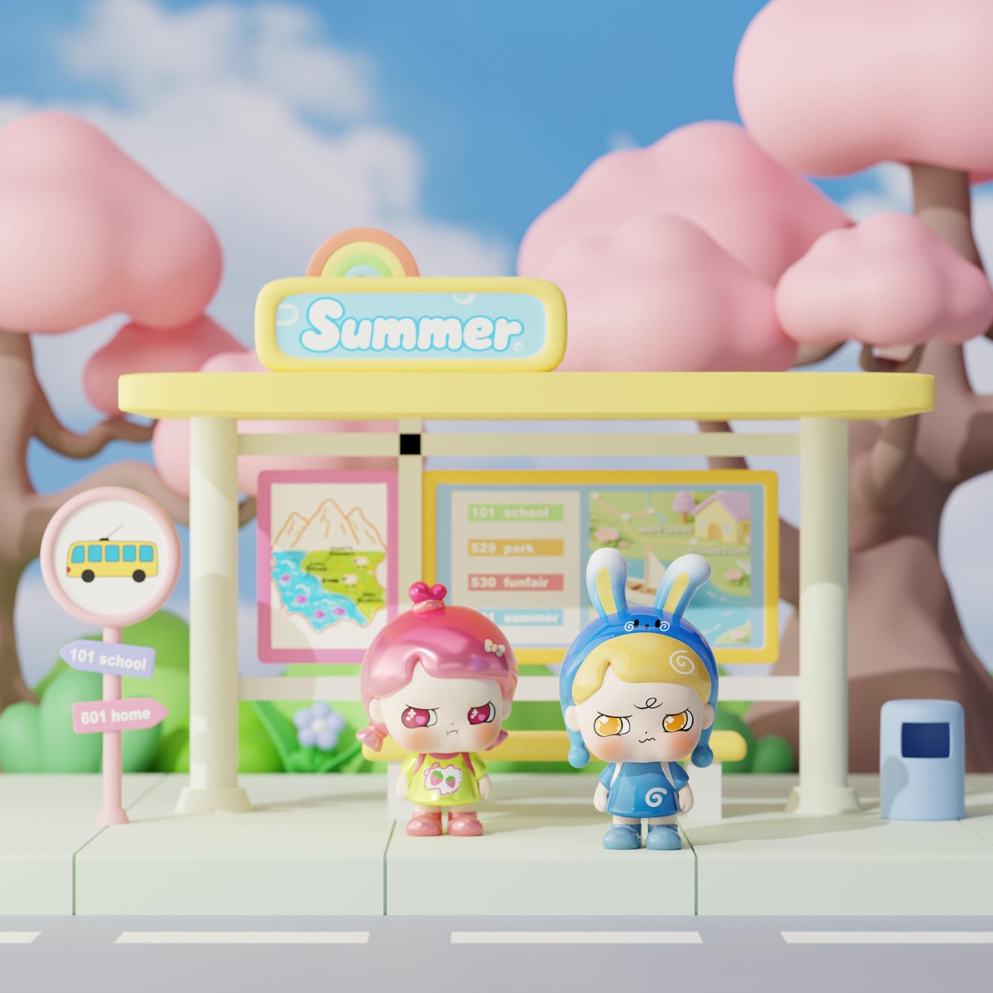 TaoTao 幼稚園 新学期シリーズ ミニビーンズフィギュア