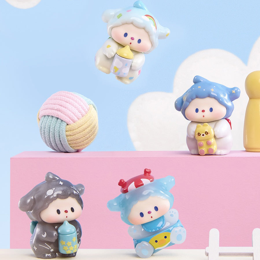 LULUDOG'S Baby Fete Series Mini Beans Figures