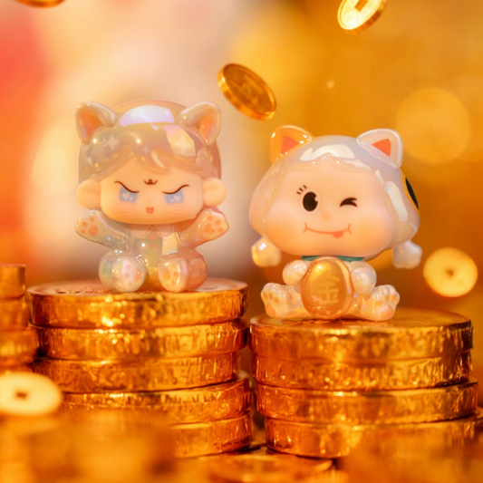 AMLLS Lucky Meow Series Mini Bean Figures