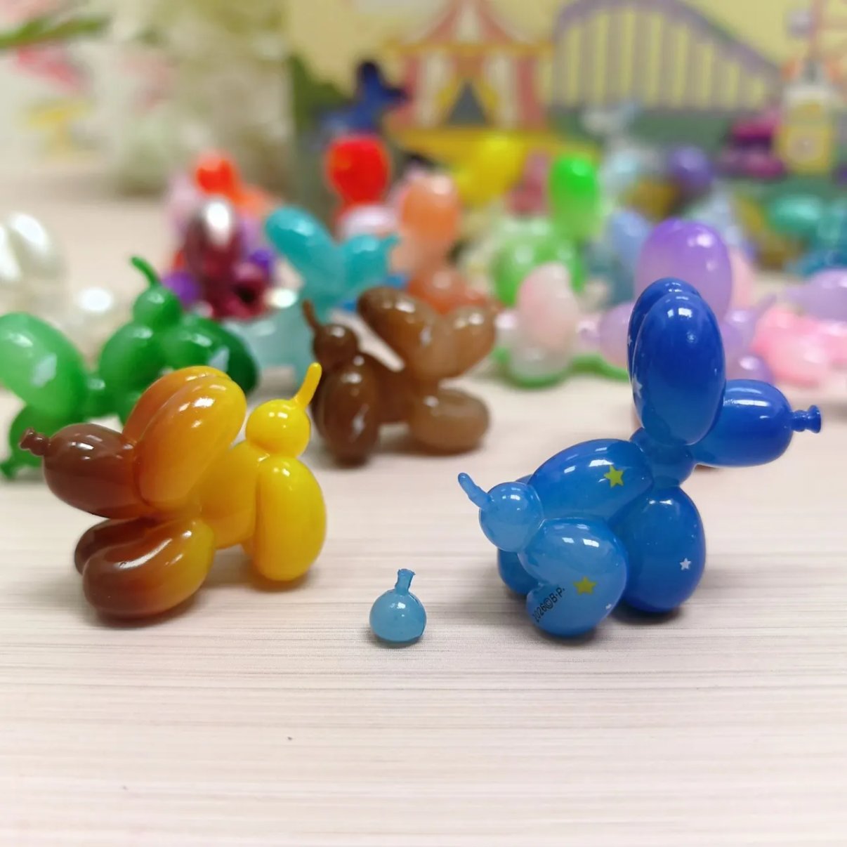 Happy Balloon Dog Series Mini Bean Figures