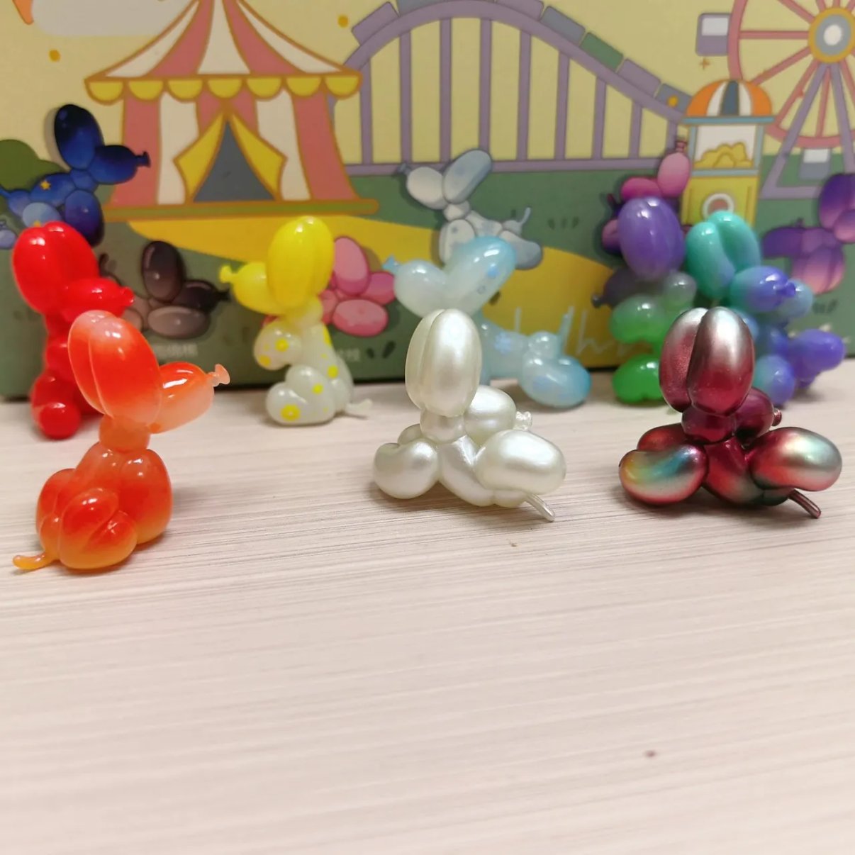 Happy Balloon Dog Series Mini Bean Figures