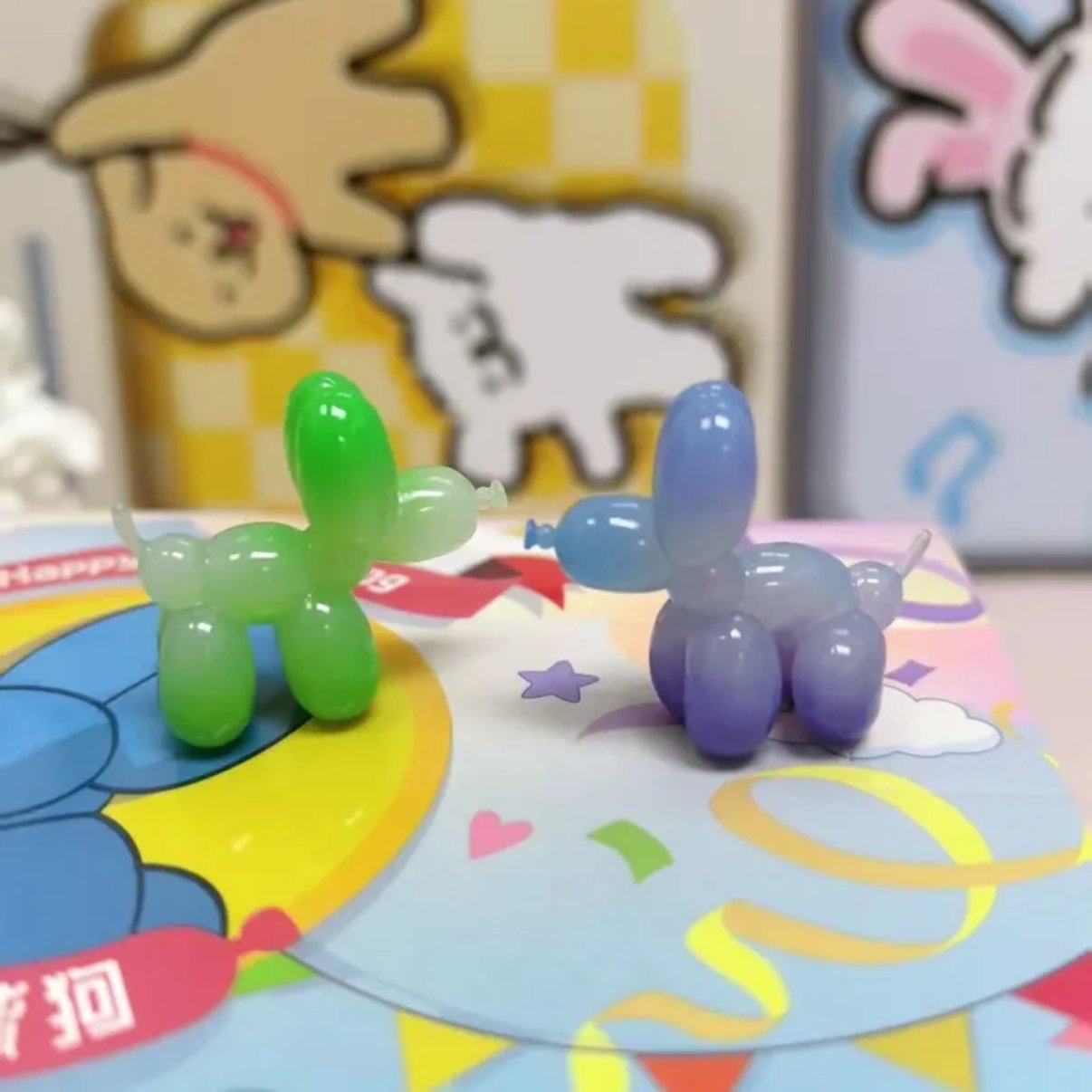 Happy Balloon Dog Series Mini Bean Figures