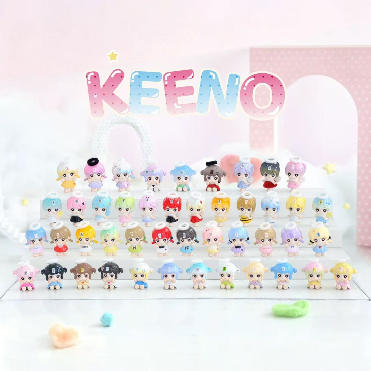 Keeno Little Angle Series Mini Bean Figures