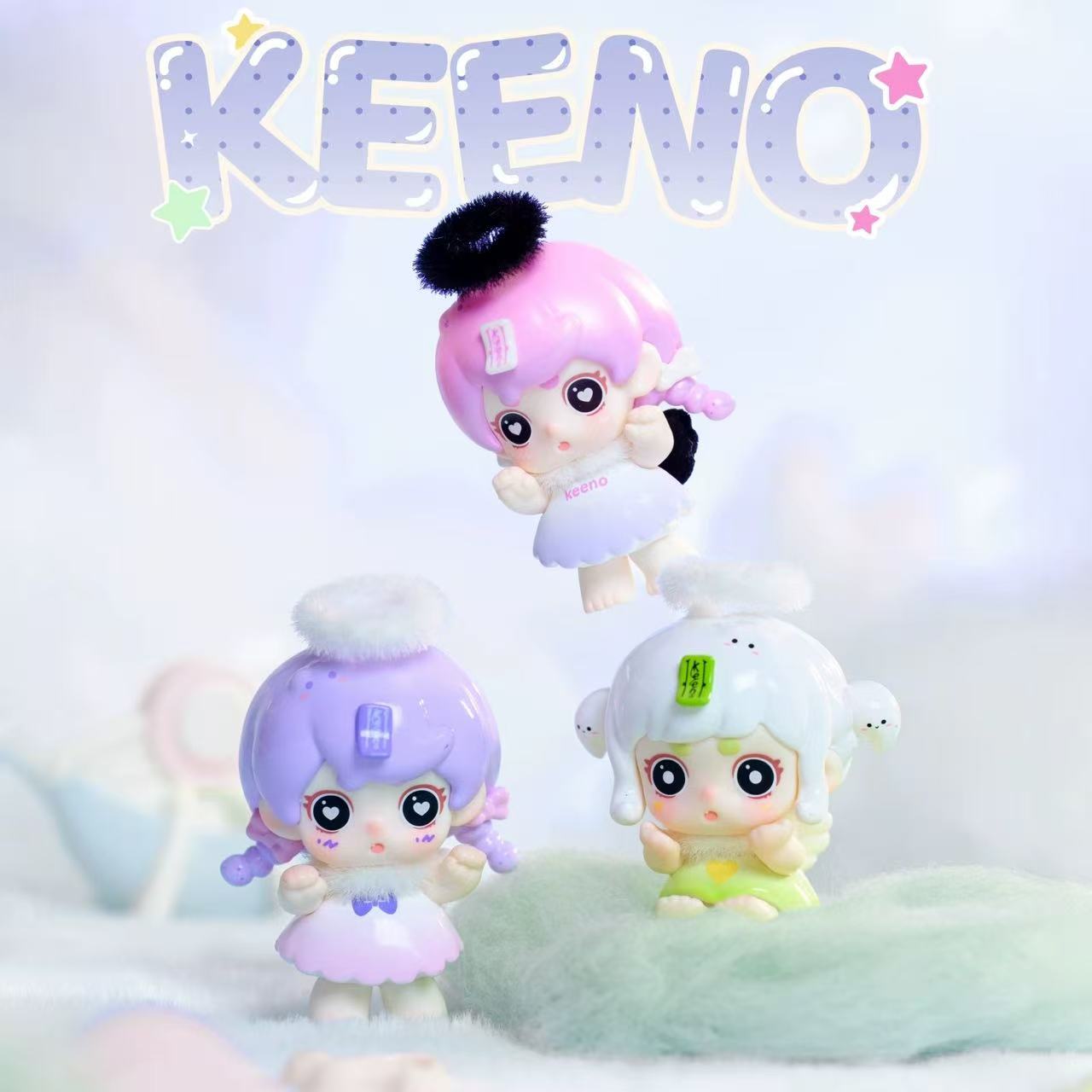 Keeno Little Angle Series Mini Bean Figures