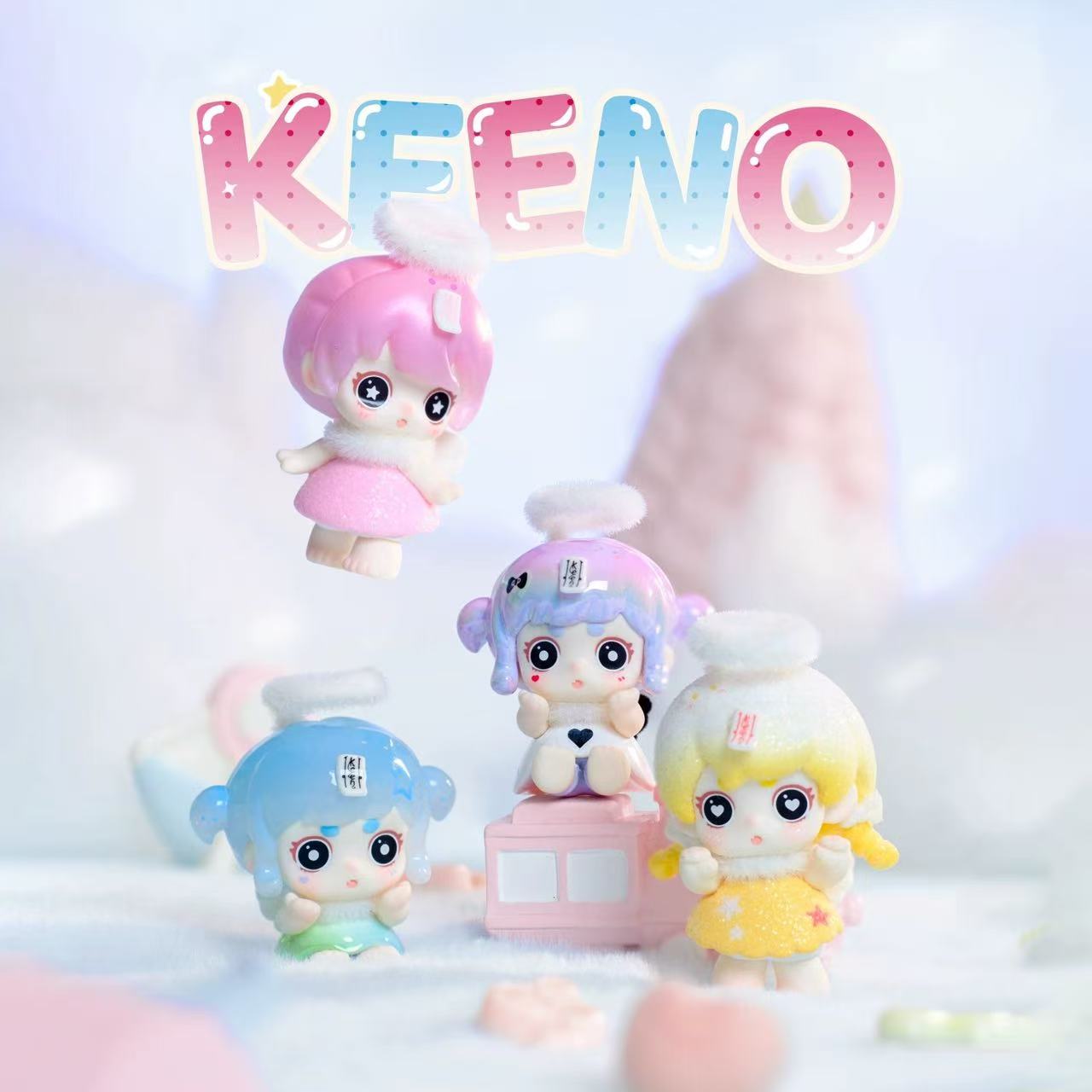 Keeno Little Angle Series Mini Bean Figures