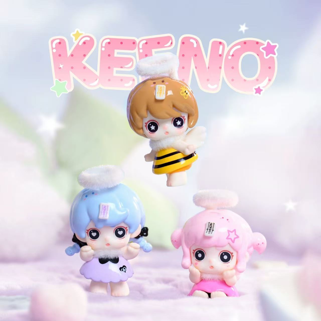 Keeno Little Angle Series Mini Bean Figures