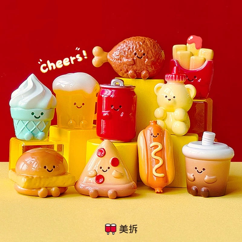 Meichai Fast food restaurant Series Mini Bean Figures