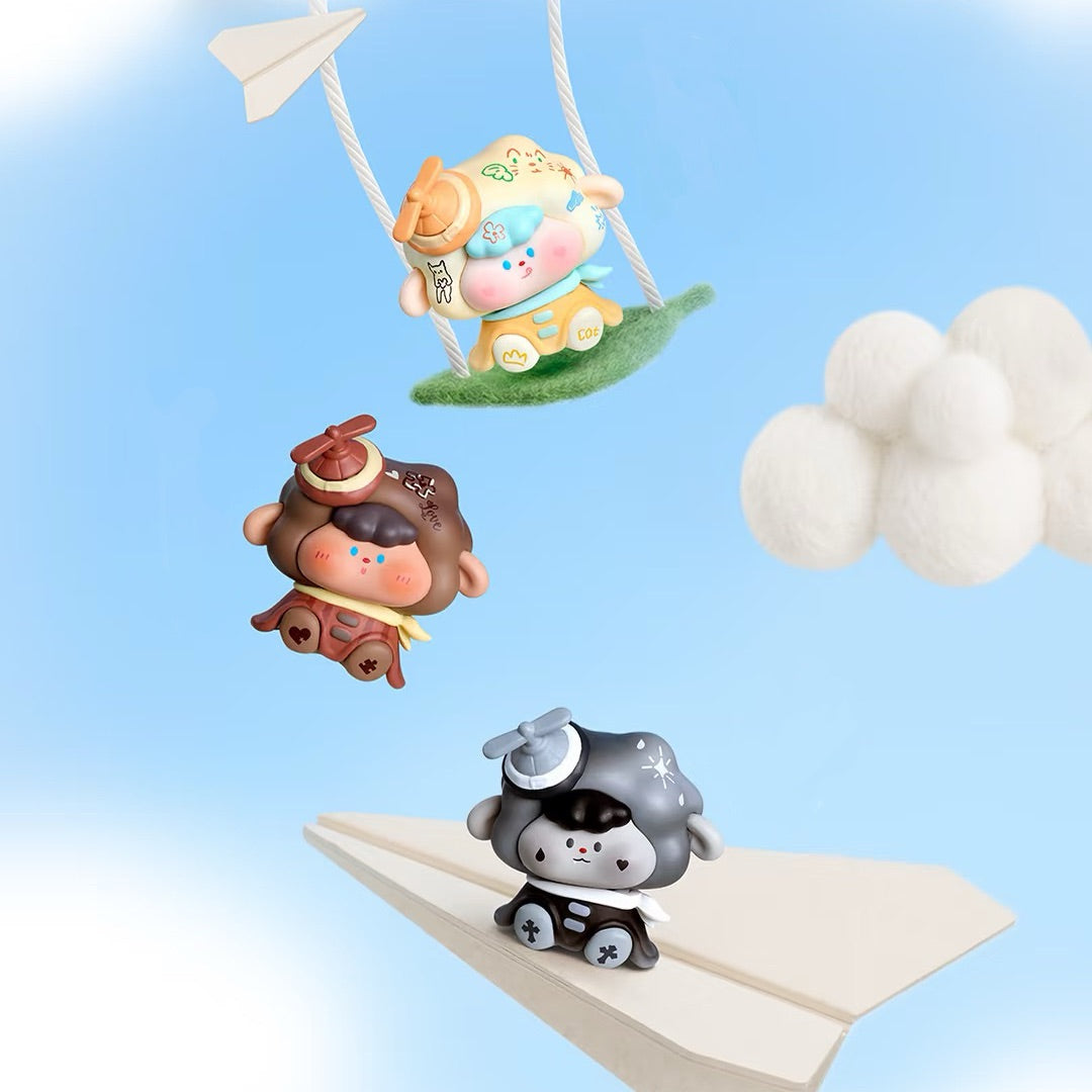 DiMieMie “lf l can fly - Windy day"series  Mini Bean Figures