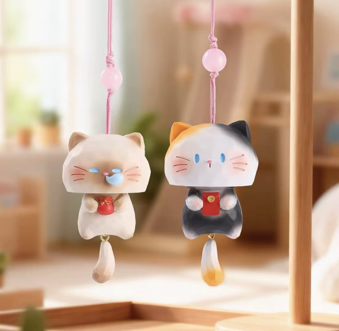 Cat playing hide-and-seek Series pendant Figures