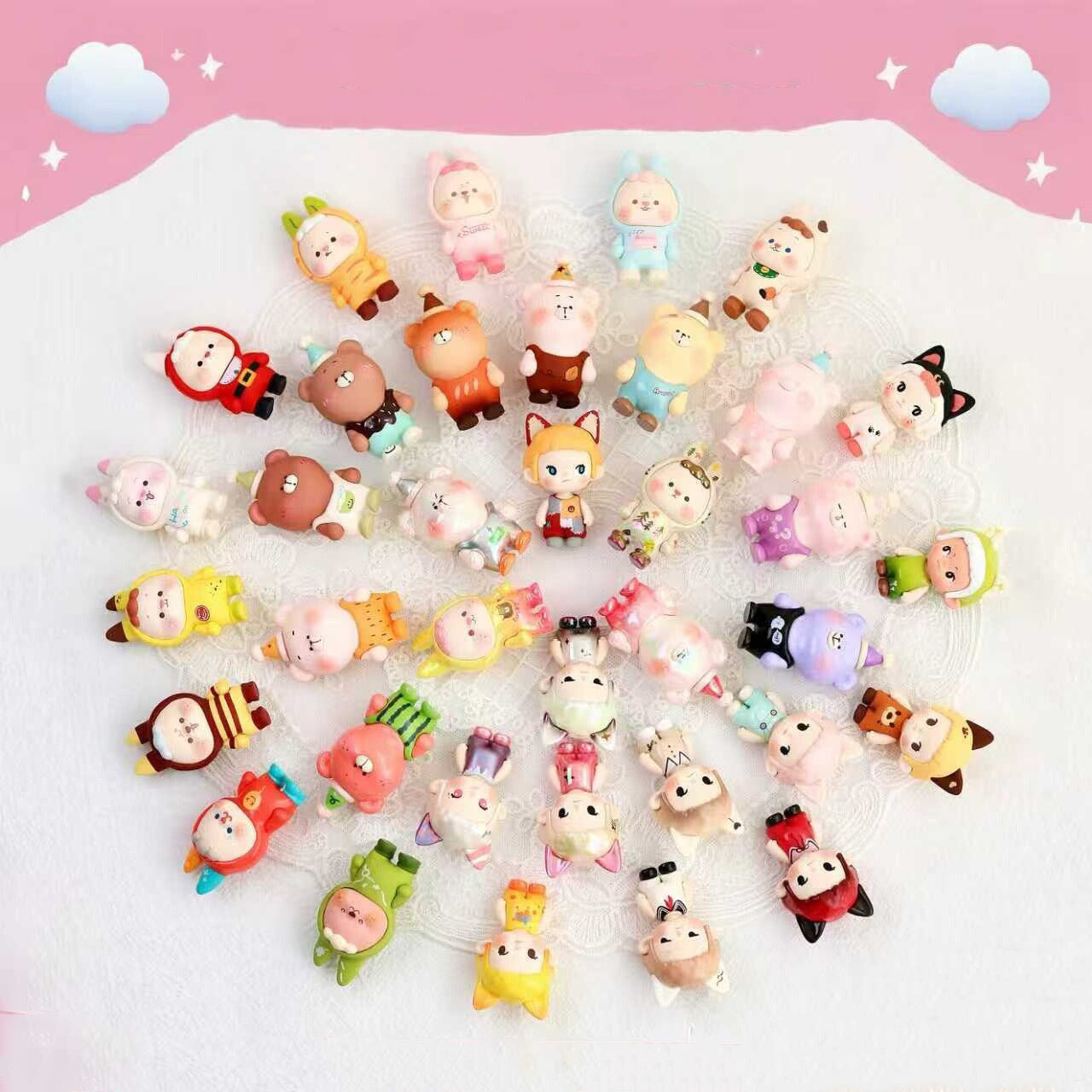 Bonini On The Road Series Mini Beans Figures