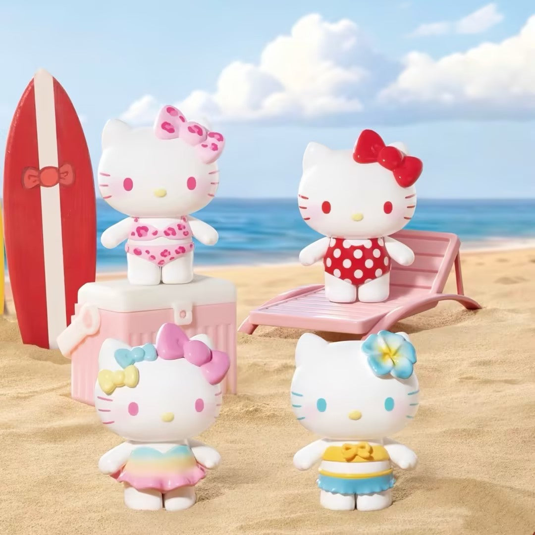 He-llo Ki-tty Swimsuit Party Series Mini Bean Figures