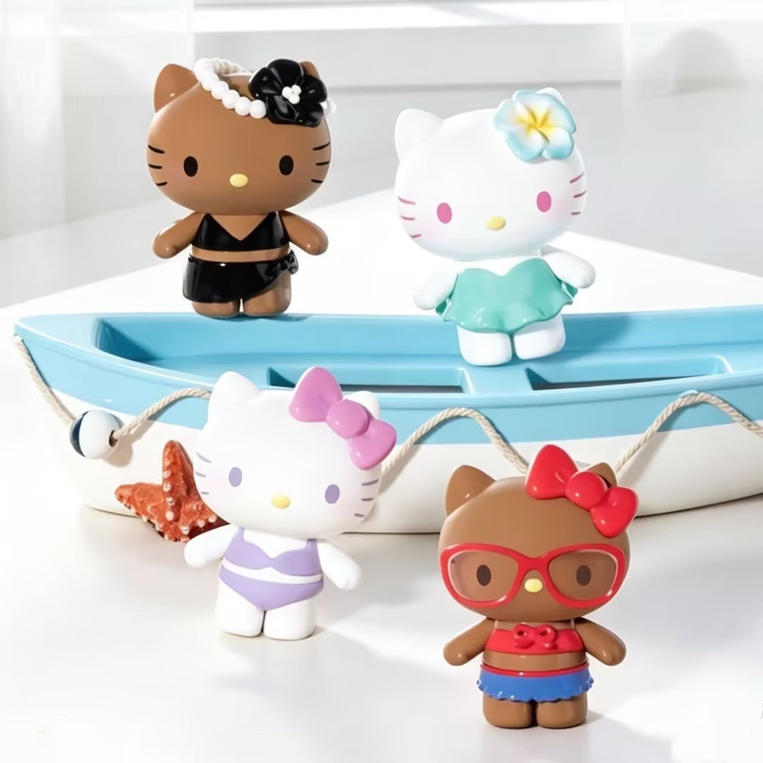 He-llo Ki-tty Swimsuit Party Series Mini Bean Figures