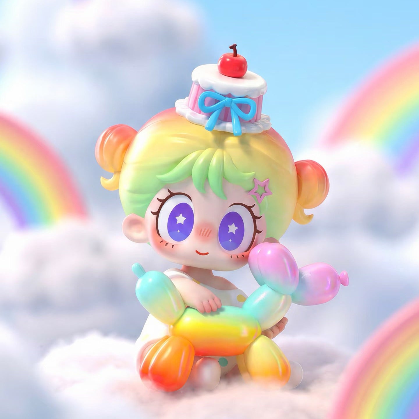 Baby Mila Rainbow Puppy Party Series Mini Figures