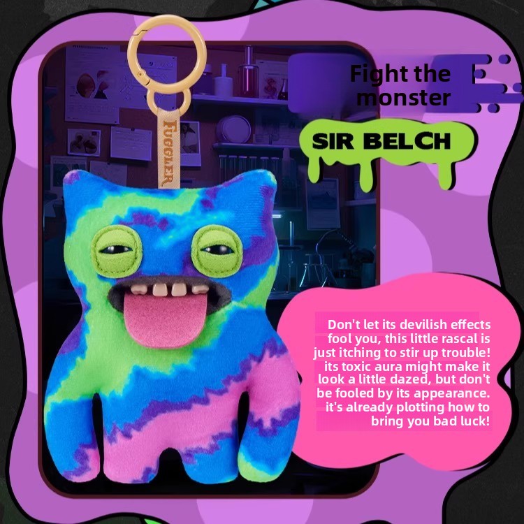 Fuggler Funny Ugly Monster Keypers V6 Series Plush Key Chain Dolls